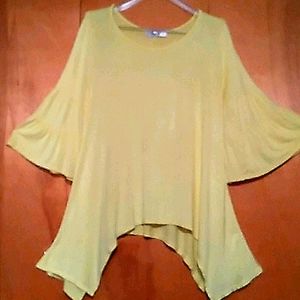 Feeling ladies top yellow 1X